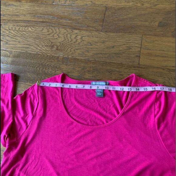 Kate & Mallory Zipper Pink Tunic Dress/Top - Picture 10 of 14